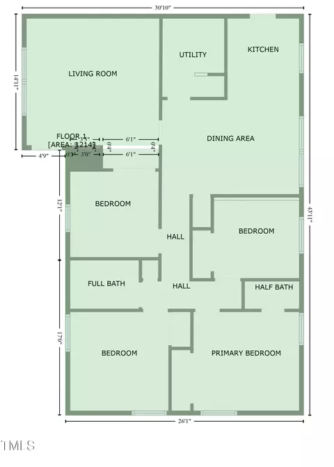 Floorplan - 108 Deepwood Cir, Garner, NC 27529 photo 2 of 2