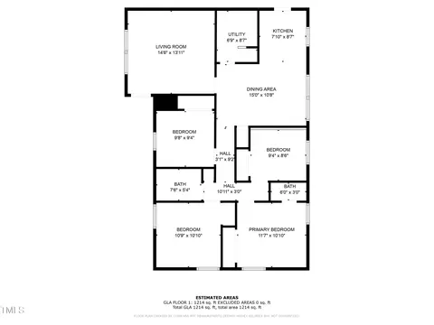 Floorplan - 108 Deepwood Cir, Garner, NC 27529 photo 1 of 2