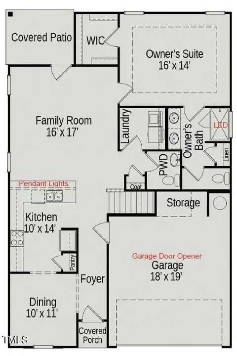 Floorplan - 202 E Victory View Ter, Smithfield, NC 27577 photo 1 of 1