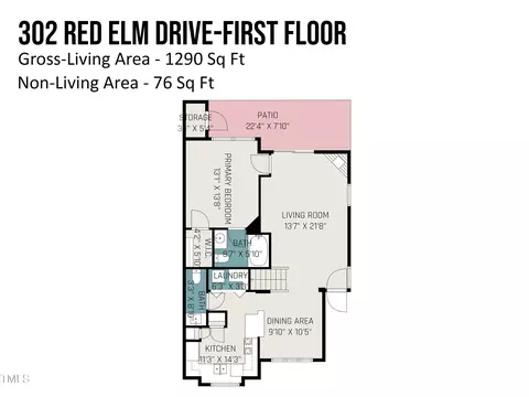Floorplan - 302 Red Elm Dr, Durham, NC 27713 photo 1 of 2