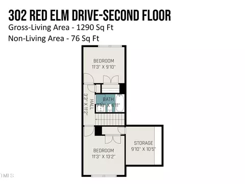 Floorplan - 302 Red Elm Dr, Durham, NC 27713 photo 2 of 2