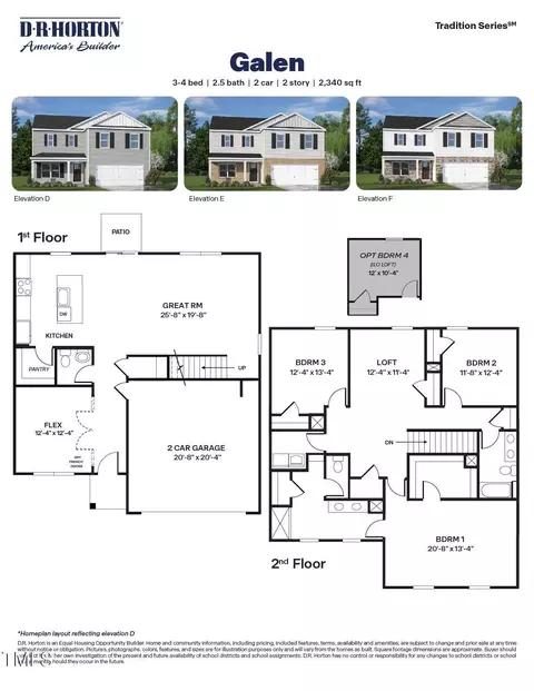Floorplan - 704 Comice Pear Way, Willow Spring, NC 27592 photo 1 of 1