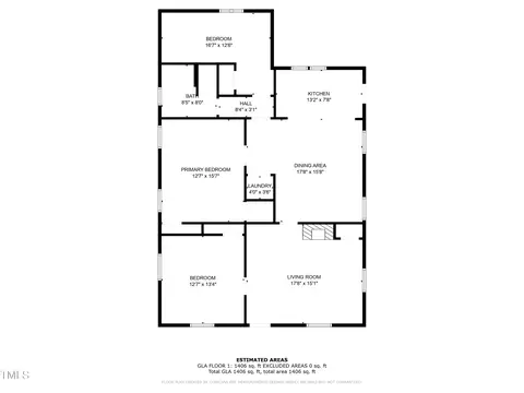 Floorplan - 404 W E St, Erwin, NC 28339 photo 1 of 2