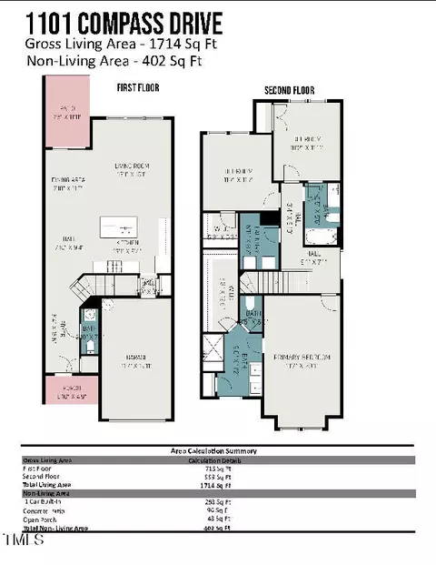 Floorplan - 1101 Compass Dr, Durham, NC 27713 photo 2 of 2