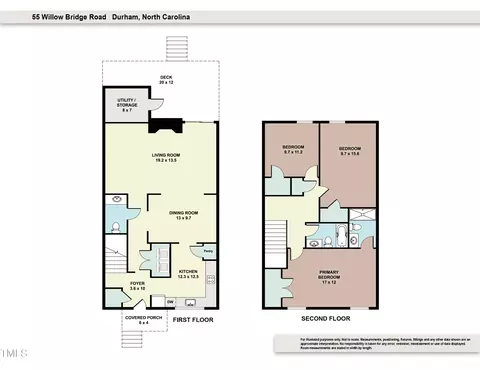 Floorplan - 55 Willow Bridge Dr, Durham, NC 27707 photo 1 of 1