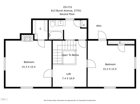 Floorplan - 813 Burch Ave, Durham, NC 27701 photo 1 of 1