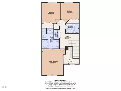 Floorplan - 231 Grindstone Dr, Apex, NC 27502 photo 3 of 6
