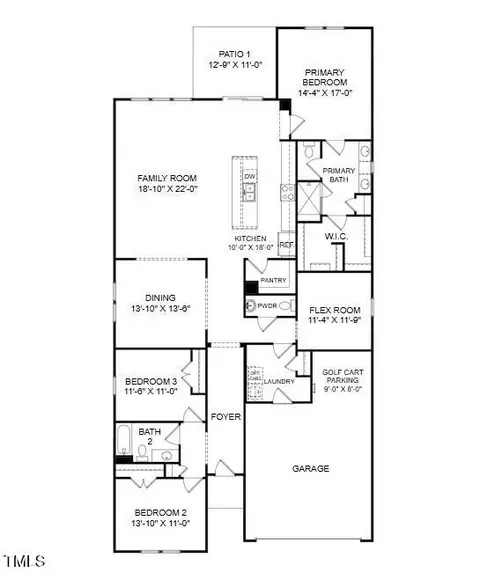 Floorplan - 2000 Kapalua Way #187, Durham, NC 27703 photo 1 of 1