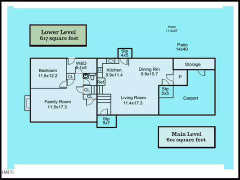 Floorplan - 216 Brook Ln, Durham, NC 27712 photo 1 of 2