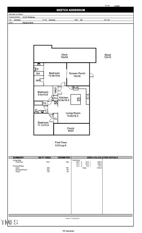 Floorplan - 212 E Rockway St, Durham, NC 27704 photo 1 of 1