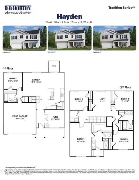 Floorplan - 813 Comice Pear Way, Willow Spring, NC 27592 photo 1 of 1