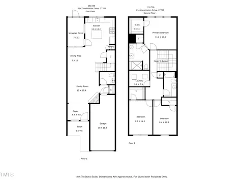 Floorplan - 114 Constitution Dr, Durham, NC 27705 photo 1 of 2