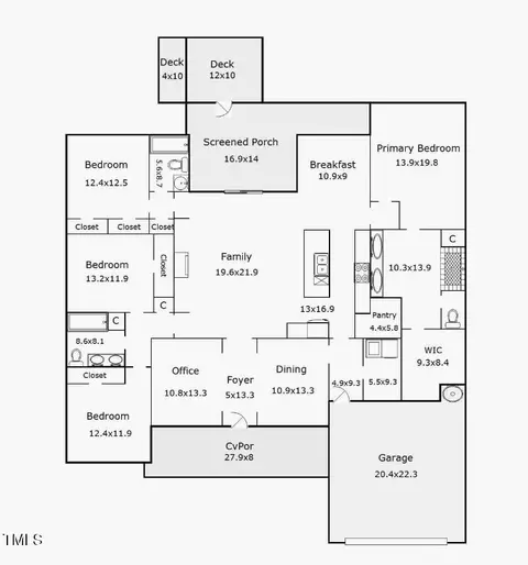 Floorplan - 7801 Charters End St, Willow Spring, NC 27592 photo 2 of 2