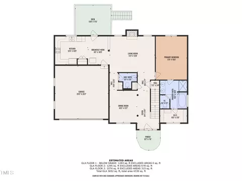 Floorplan - 1325 Red Brick Rd, Garner, NC 27529 photo 3 of 5