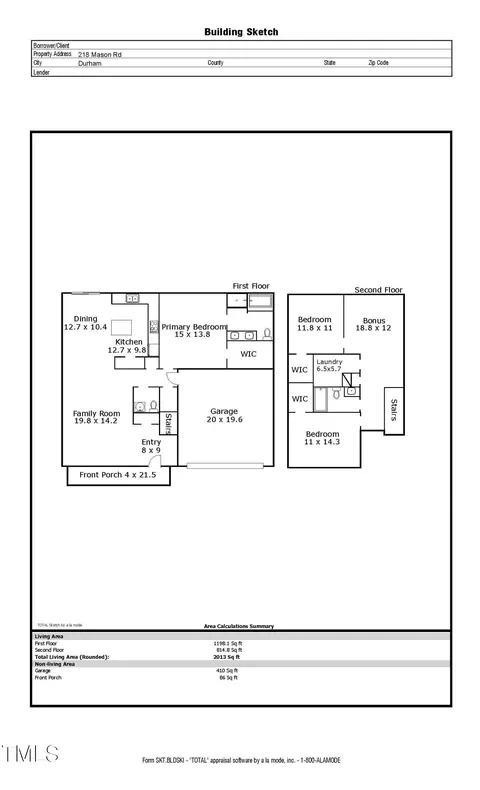 Floorplan - 218 Mason Rd, Durham, NC 27712 photo 1 of 1