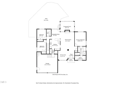Floorplan - 3916 Rustic Mill Dr, Apex, NC 27539 photo 2 of 4