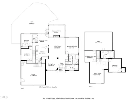 Floorplan - 3916 Rustic Mill Dr, Apex, NC 27539 photo 1 of 4
