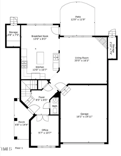 Floorplan - 8013 Morrell Ln, Durham, NC 27713 photo 2 of 3