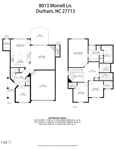 Floorplan - 8013 Morrell Ln, Durham, NC 27713 photo 1 of 3
