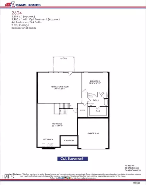 Floorplan - 56 Braddock Ct, Garner, NC 27529 photo 3 of 3