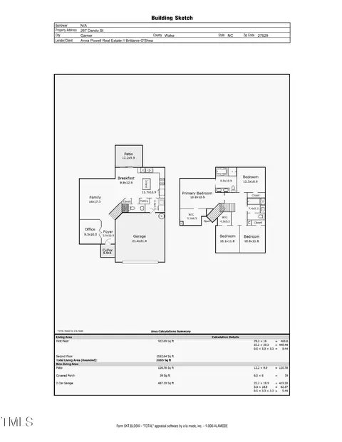 Floorplan - 267 Dando St, Garner, NC 27529 photo 1 of 1