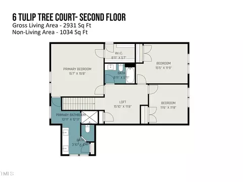 Floorplan - 6 Tulip Tree Ct, Durham, NC 27712 photo 2 of 4