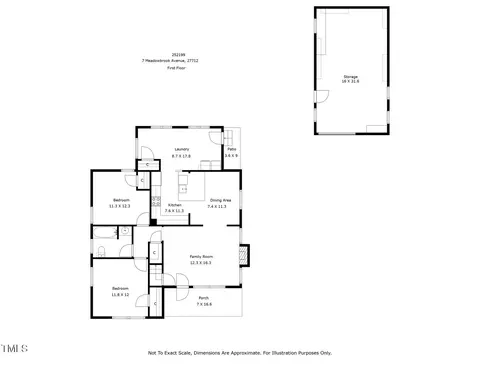 Floorplan - 7 Meadowbrook Ave, Durham, NC 27712 photo 4 of 6