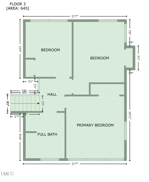 Floorplan - 100 Hillcrest Dr, Smithfield, NC 27577 photo 5 of 5