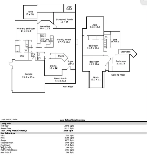 Floorplan - 320 Belve Dr, Garner, NC 27529 photo 2 of 2