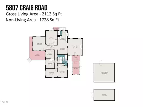 Floorplan - 5807 Craig Rd, Durham, NC 27712 photo 2 of 2