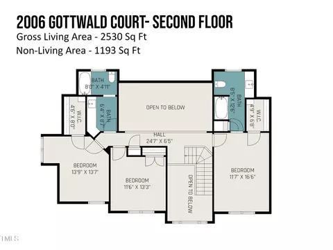 Floorplan - 2006 Gottwald Ct, Garner, NC 27529 photo 2 of 2