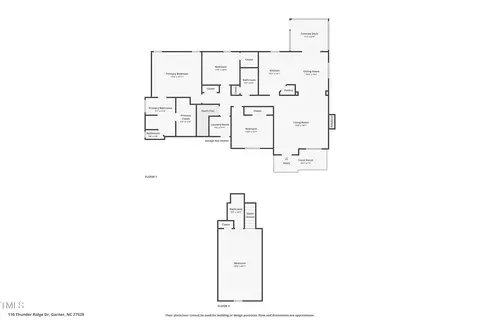 Floorplan - 110 Thunder Ridge Dr, Garner, NC 27529 photo 1 of 1