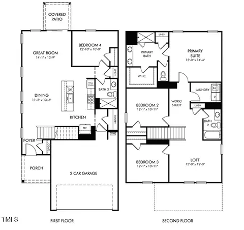 Floorplan - 604 Red River Dr, Garner, NC 27529 photo 1 of 1