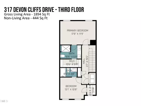 Floorplan - 317 Devon Cliffs Dr, Wake Forest, NC 27587 photo 3 of 6