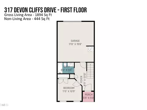Floorplan - 317 Devon Cliffs Dr, Wake Forest, NC 27587 photo 1 of 6