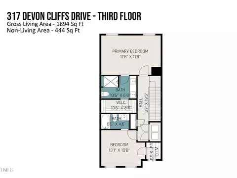 Floorplan - 317 Devon Cliffs Dr, Wake Forest, NC 27587 photo 6 of 6