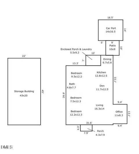 Floorplan - 1823 E Geer St, Durham, NC 27704 photo 2 of 2