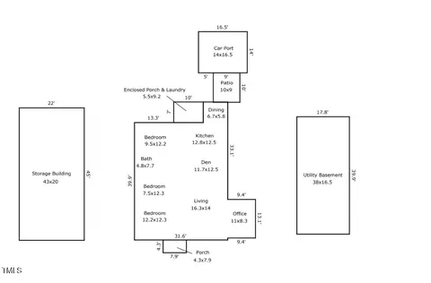 Floorplan - 1823 E Geer St, Durham, NC 27704 photo 1 of 2