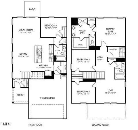 Floorplan - 637 Red River Dr, Garner, NC 27529 photo 1 of 1