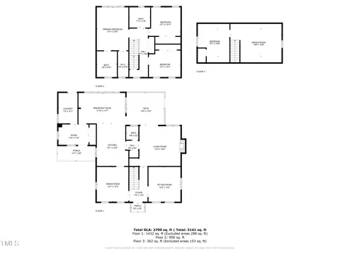 Floorplan - 2809 Elsbeth Ct, Wake Forest, NC 27587 photo 4 of 4