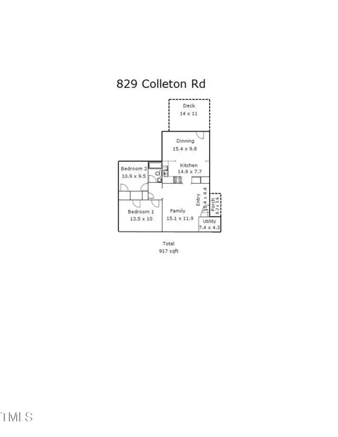 Floorplan - 829 Colleton Rd, Raleigh, NC 27610 photo 2 of 2