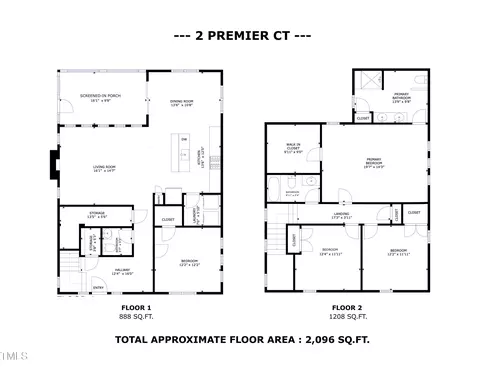 Floorplan - 2 Premier Ct, Durham, NC 27713 photo 2 of 2