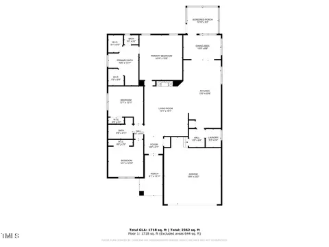 Floorplan - 9550 Bear Run Ln, Middlesex, NC 27557 photo 1 of 1