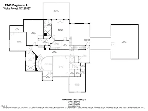Floorplan - 1340 Eagleson Ln, Wake Forest, NC 27587 photo 2 of 5