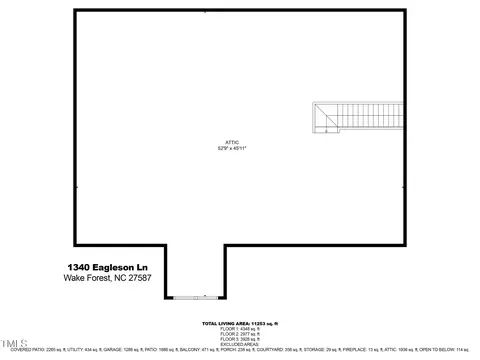 Floorplan - 1340 Eagleson Ln, Wake Forest, NC 27587 photo 4 of 5