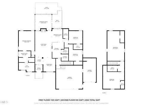 Floorplan - 98 Hazelnut Ln, Smithfield, NC 27577 photo 1 of 1