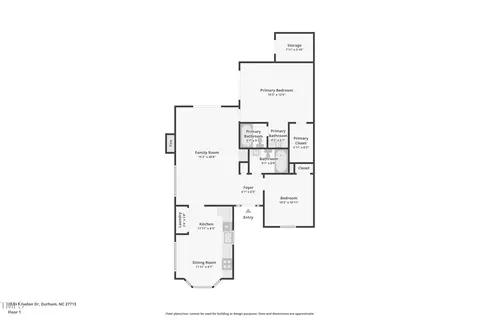 Floorplan - 3534 Rawdon Dr, Durham, NC 27713 photo 1 of 1