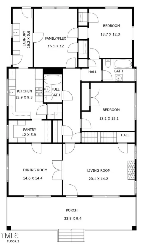 Floorplan - 318 E Trinity Ave, Durham, NC 27701 photo 5 of 6