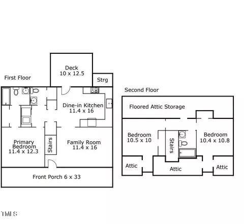 Floorplan - 819 Durkyn Pl, Wake Forest, NC 27587 photo 2 of 2