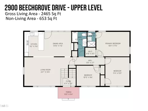 Floorplan - 2900 Beech Grove Dr, Durham, NC 27705 photo 1 of 2